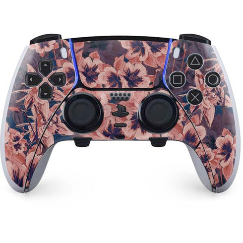 Dark Tapestry Floral PS5 DualSense Edge Pro Controller Skin