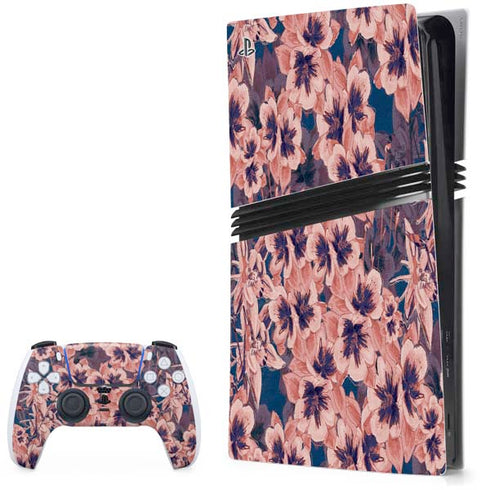 Dark Tapestry Floral PS5 Pro Bundle Skin