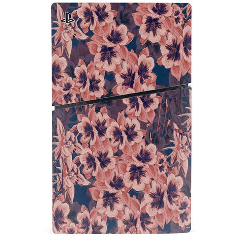 Dark Tapestry Floral PS5 Slim Digital Edition Console Skin