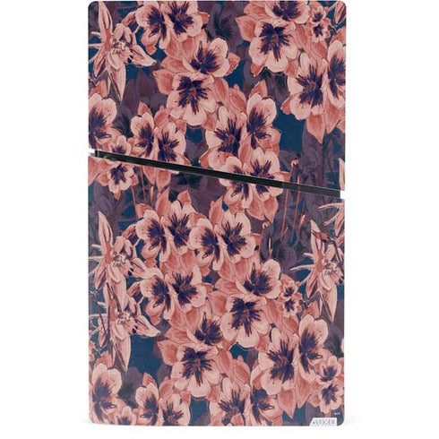 Dark Tapestry Floral PS5 Slim Digital Edition Console Skin