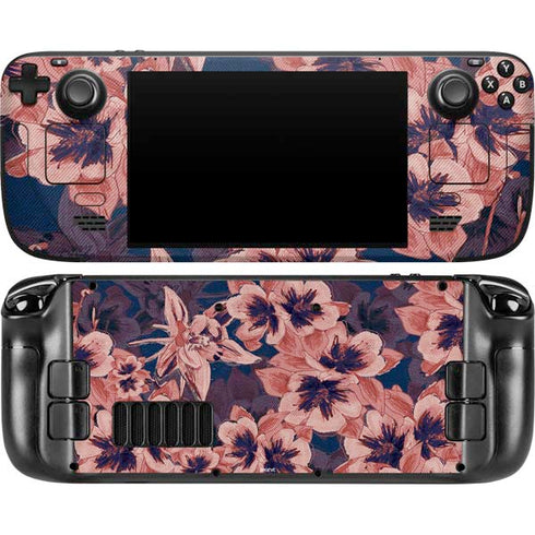 Dark Tapestry Floral Steam Deck Handheld Gaming Computer OLED Skin