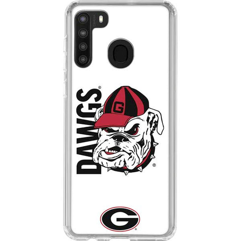 University of Georgia Dawgs Galaxy A21 Clear Case