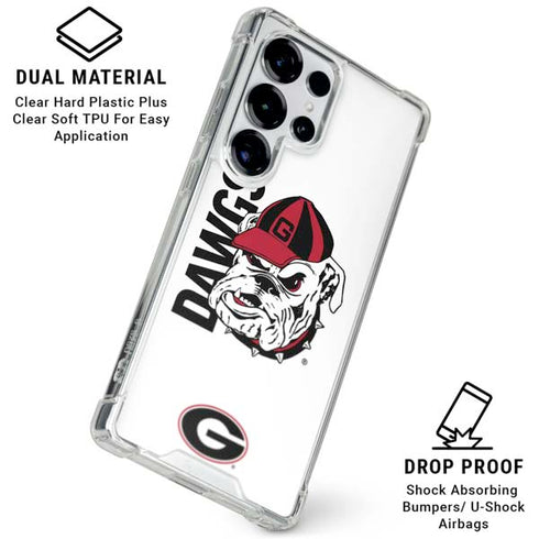 University of Georgia Dawgs Galaxy S25 Ultra Clear Case