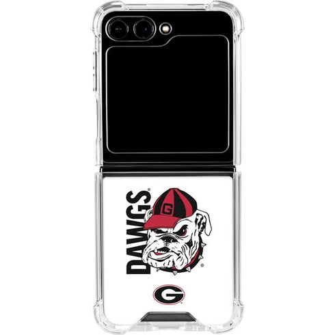 University of Georgia Dawgs Galaxy Z Flip6 Clear Case