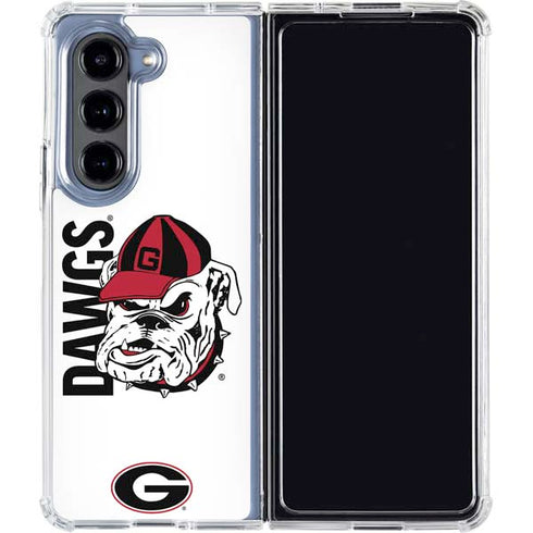 University of Georgia Dawgs Galaxy Z Fold5 5G Clear Case