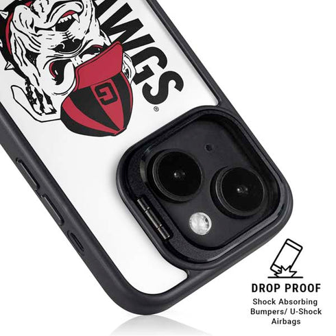 University of Georgia Dawgs iPhone 15 Kickstand Case