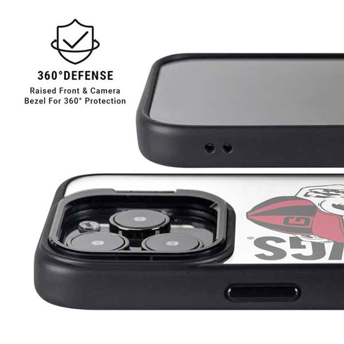 University of Georgia Dawgs iPhone 15 Pro Kickstand Case