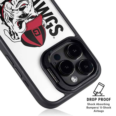 University of Georgia Dawgs iPhone 15 Pro Kickstand Case