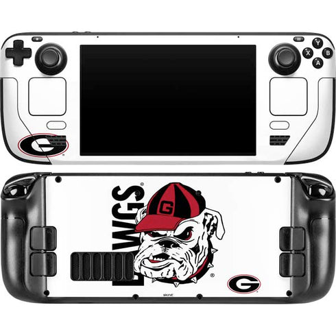 University of Georgia Dawgs Steam Deck Handheld Gaming Computer OLED Skin