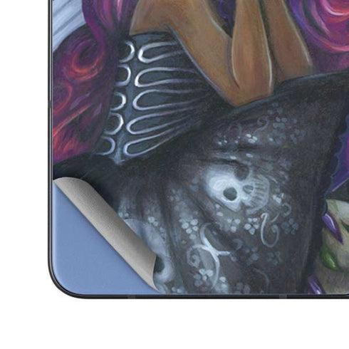 Day of the Dead Gothic Skull Fairy by Jasmine Becket-Griffith Galaxy Z Fold5 5G Skin