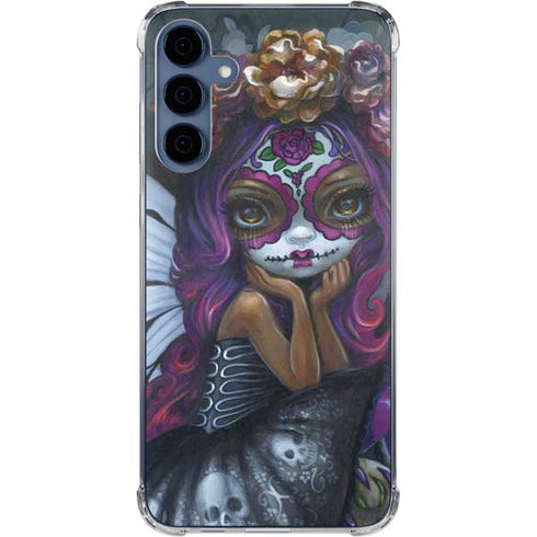 Day of the Dead Gothic Skull Fairy by Jasmine Becket-Griffith Galaxy A35 5G Clear Case