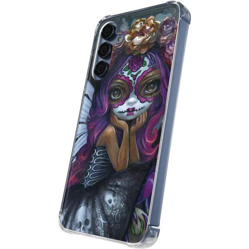 Day of the Dead Gothic Skull Fairy by Jasmine Becket-Griffith Galaxy A35 5G Clear Case