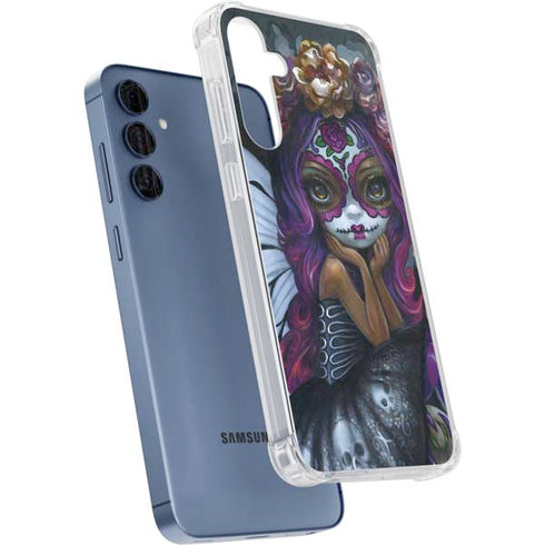 Day of the Dead Gothic Skull Fairy by Jasmine Becket-Griffith Galaxy A35 5G Clear Case