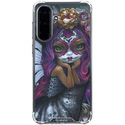 Day of the Dead Gothic Skull Fairy by Jasmine Becket-Griffith Galaxy A36 5G Clear Case