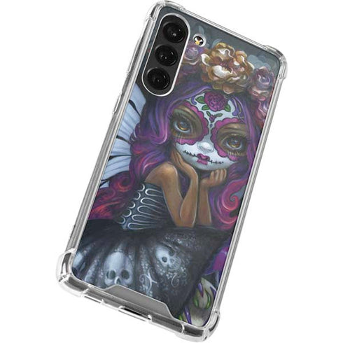 Day of the Dead Gothic Skull Fairy by Jasmine Becket-Griffith Galaxy S24 FE Clear Case