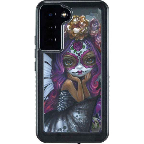 Day of the Dead Gothic Skull Fairy by Jasmine Becket-Griffith Galaxy S24 Plus Waterproof Case