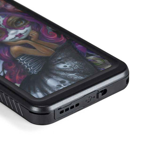 Day of the Dead Gothic Skull Fairy by Jasmine Becket-Griffith Galaxy S24 Plus Waterproof Case