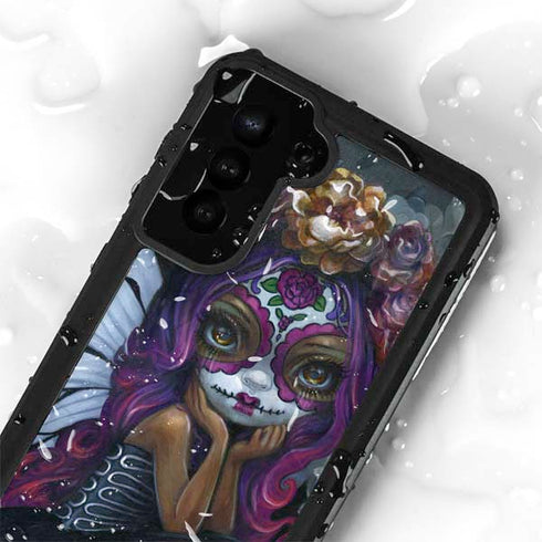 Day of the Dead Gothic Skull Fairy by Jasmine Becket-Griffith Galaxy S24 Plus Waterproof Case