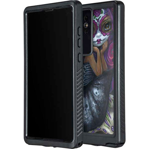 Day of the Dead Gothic Skull Fairy by Jasmine Becket-Griffith Galaxy S24 Ultra Waterproof Case