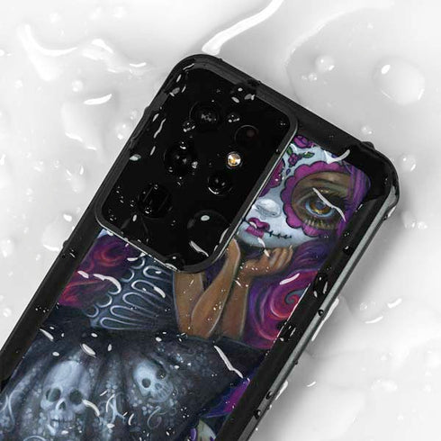 Day of the Dead Gothic Skull Fairy by Jasmine Becket-Griffith Galaxy S24 Ultra Waterproof Case