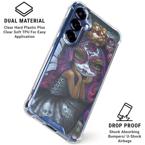 Day of the Dead Gothic Skull Fairy by Jasmine Becket-Griffith Galaxy S25 Clear Case