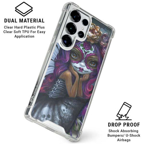 Day of the Dead Gothic Skull Fairy by Jasmine Becket-Griffith Galaxy S25 Ultra Clear Case