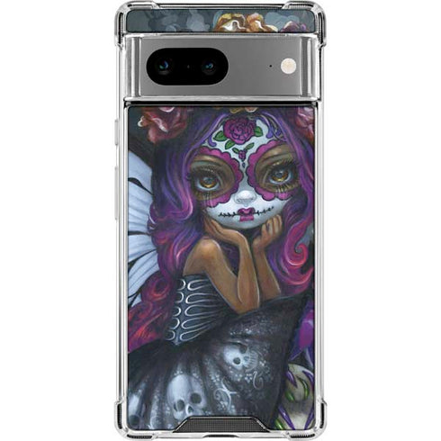 Day of the Dead Gothic Skull Fairy by Jasmine Becket-Griffith Pixel Cases