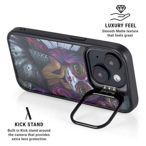 Day of the Dead Gothic Skull Fairy by Jasmine Becket-Griffith iPhone 13 Kickstand Case