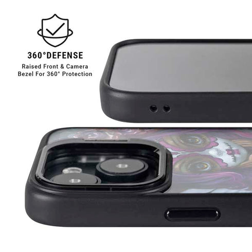 Day of the Dead Gothic Skull Fairy by Jasmine Becket-Griffith iPhone 15 Kickstand Case