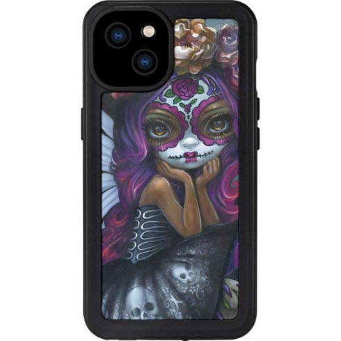 Day of the Dead Gothic Skull Fairy by Jasmine Becket-Griffith iPhone 15 Plus Waterproof Case