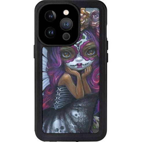 Day of the Dead Gothic Skull Fairy by Jasmine Becket-Griffith iPhone Cases