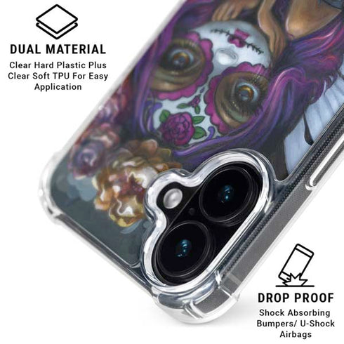 Day of the Dead Gothic Skull Fairy by Jasmine Becket-Griffith iPhone 16 Clear Case