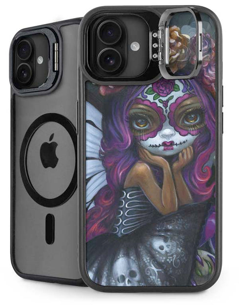 Day of the Dead Gothic Skull Fairy by Jasmine Becket-Griffith iPhone 16 Kickstand Case