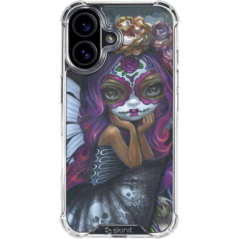 Day of the Dead Gothic Skull Fairy by Jasmine Becket-Griffith iPhone 16 Plus Clear Case