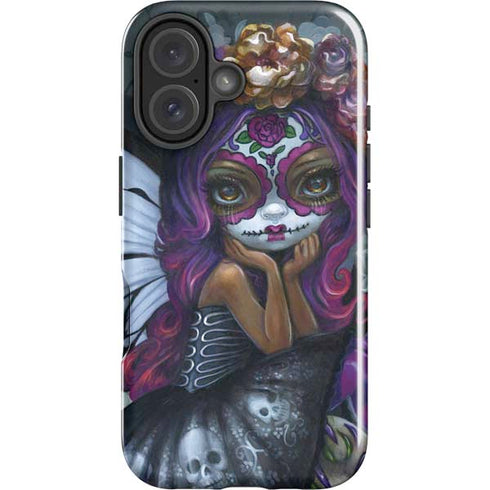 Day of the Dead Gothic Skull Fairy by Jasmine Becket-Griffith iPhone 16 Plus Impact Case
