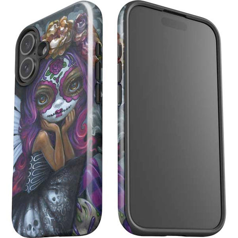Day of the Dead Gothic Skull Fairy by Jasmine Becket-Griffith iPhone 16 Plus Impact Case