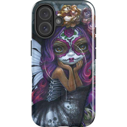 Day of the Dead Gothic Skull Fairy by Jasmine Becket-Griffith iPhone 16 Plus Magsafe Impact Case