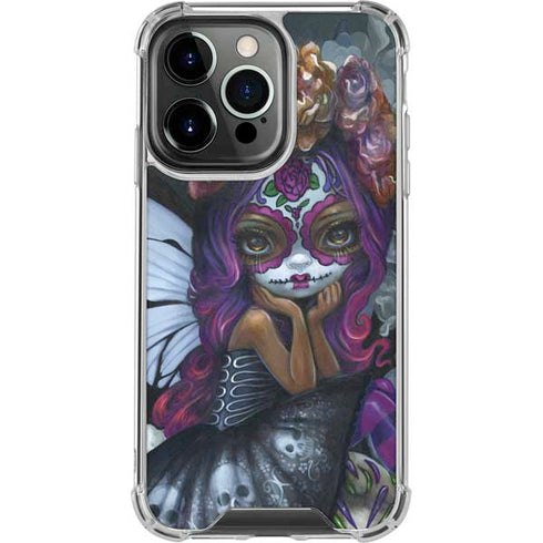 Day of the Dead Gothic Skull Fairy by Jasmine Becket-Griffith iPhone 16 Pro Clear Case