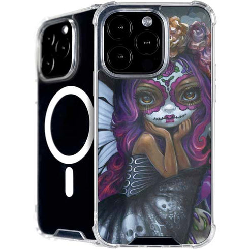 Day of the Dead Gothic Skull Fairy by Jasmine Becket-Griffith iPhone Cases