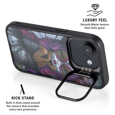 Day of the Dead Gothic Skull Fairy by Jasmine Becket-Griffith iPhone 16e Kickstand Case