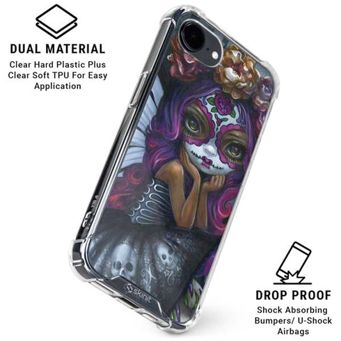 Day of the Dead Gothic Skull Fairy by Jasmine Becket-Griffith iPhone 16e Clear Case