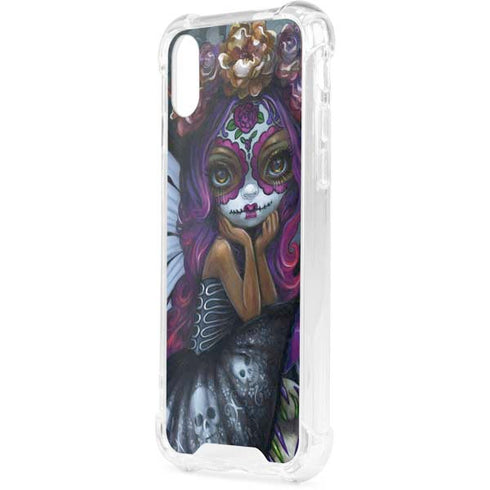 Day of the Dead Gothic Skull Fairy by Jasmine Becket-Griffith iPhone XS Clear Case