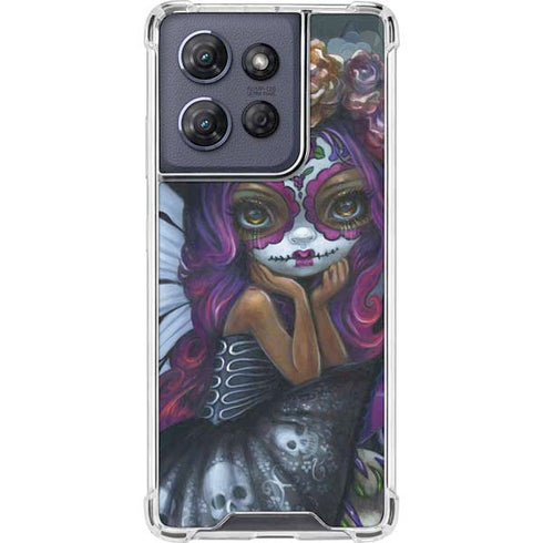 Day of the Dead Gothic Skull Fairy by Jasmine Becket-Griffith Moto G Power 5G (2025) Clear Case