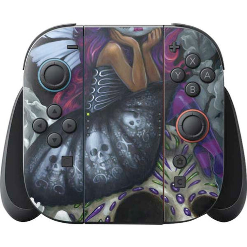 Day of the Dead Gothic Skull Fairy by Jasmine Becket-Griffith Nintendo Switch 2 (2025) Joy-Con Controller Skin
