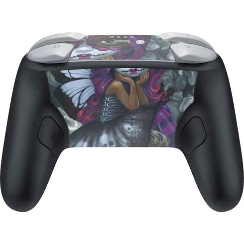 Day of the Dead Gothic Skull Fairy by Jasmine Becket-Griffith Nintendo Switch 2 (2025) Pro Controller Skin