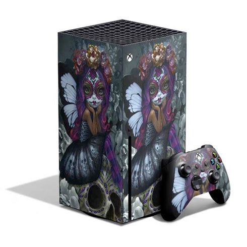 Day of the Dead Gothic Skull Fairy by Jasmine Becket-Griffith Xbox Series X Bundle Skin