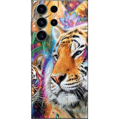 Daydream Galaxy Tigers by Sheena Pike Galaxy Skins