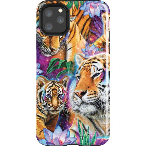 Daydream Galaxy Tigers by Sheena Pike iPhone Cases