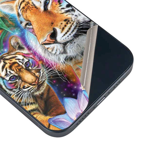 Daydream Galaxy Tigers by Sheena Pike iPhone Skins