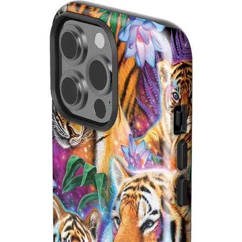 Daydream Galaxy Tigers by Sheena Pike iPhone 15 Pro Impact Case